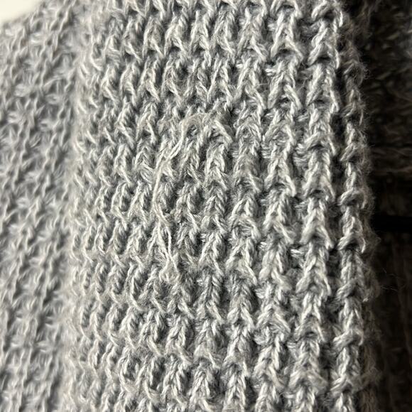 Soft Surroundings Townsend Cardigan Gray Chunky Knit Sweater Size Small - Picture 4 of 7